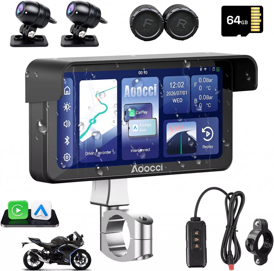 Aoocci C6 Pro Motorcycle Dash Cam