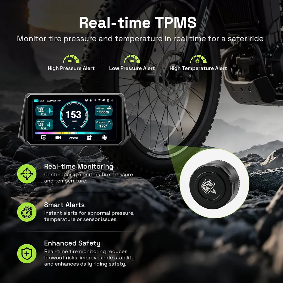 Aoocci D6A Motorcycle Display view 4