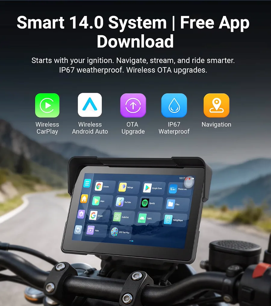 Aoocci U7 Motorcycle Display view 2