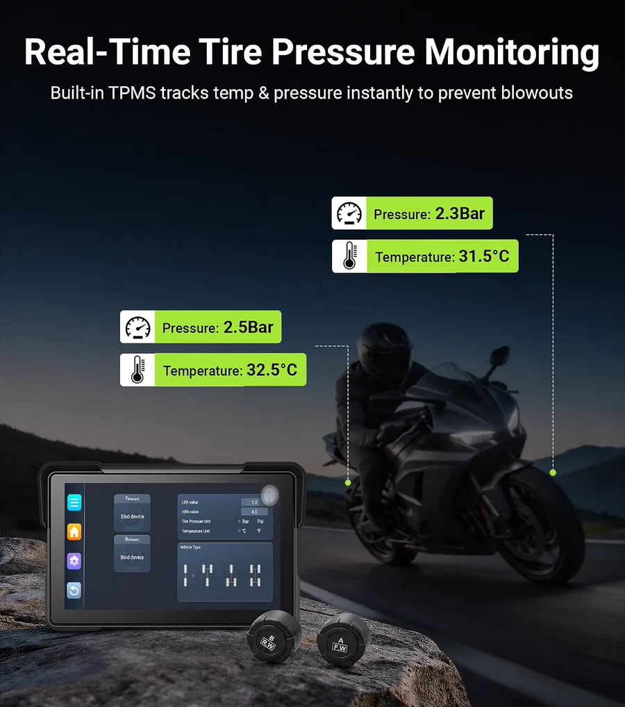 Aoocci U7 Motorcycle Display view 5